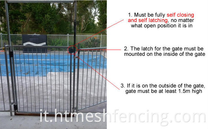 Recinzione della piscina Sicurezza Sicurezza rimovibile in rete di sicurezza piscina